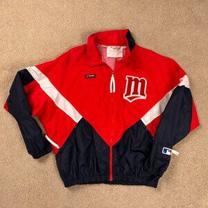 Vintage 90s Minnesota Twins Columbia Sportswear Full Zip Windbreaker Mens Medium
